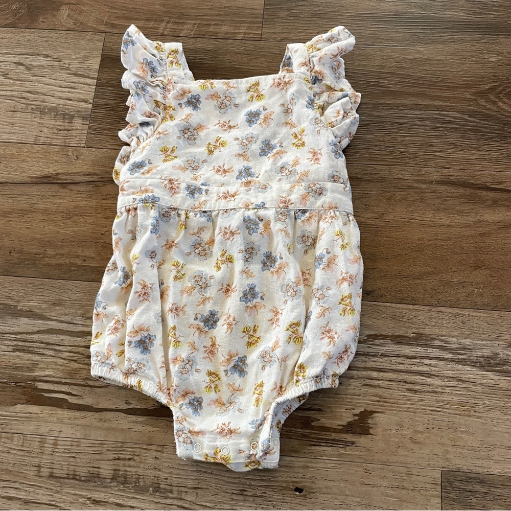 Something Navy floral baby romper 18 months